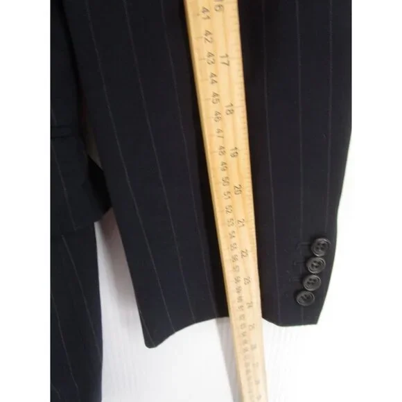 Paul Stuart Sport Coat 40 Blazer Pinstriped Business Jacket Preppy - Picture 6 of 12